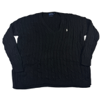 Ralph Lauren Strickpullover Dunkelblau – Vorderseite
