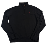 Ralph Lauren Half-Zip Pullover Schwarz Vorderseite