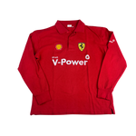 Ferrari Shell V-Power Longsleeve Polo Vorderseite