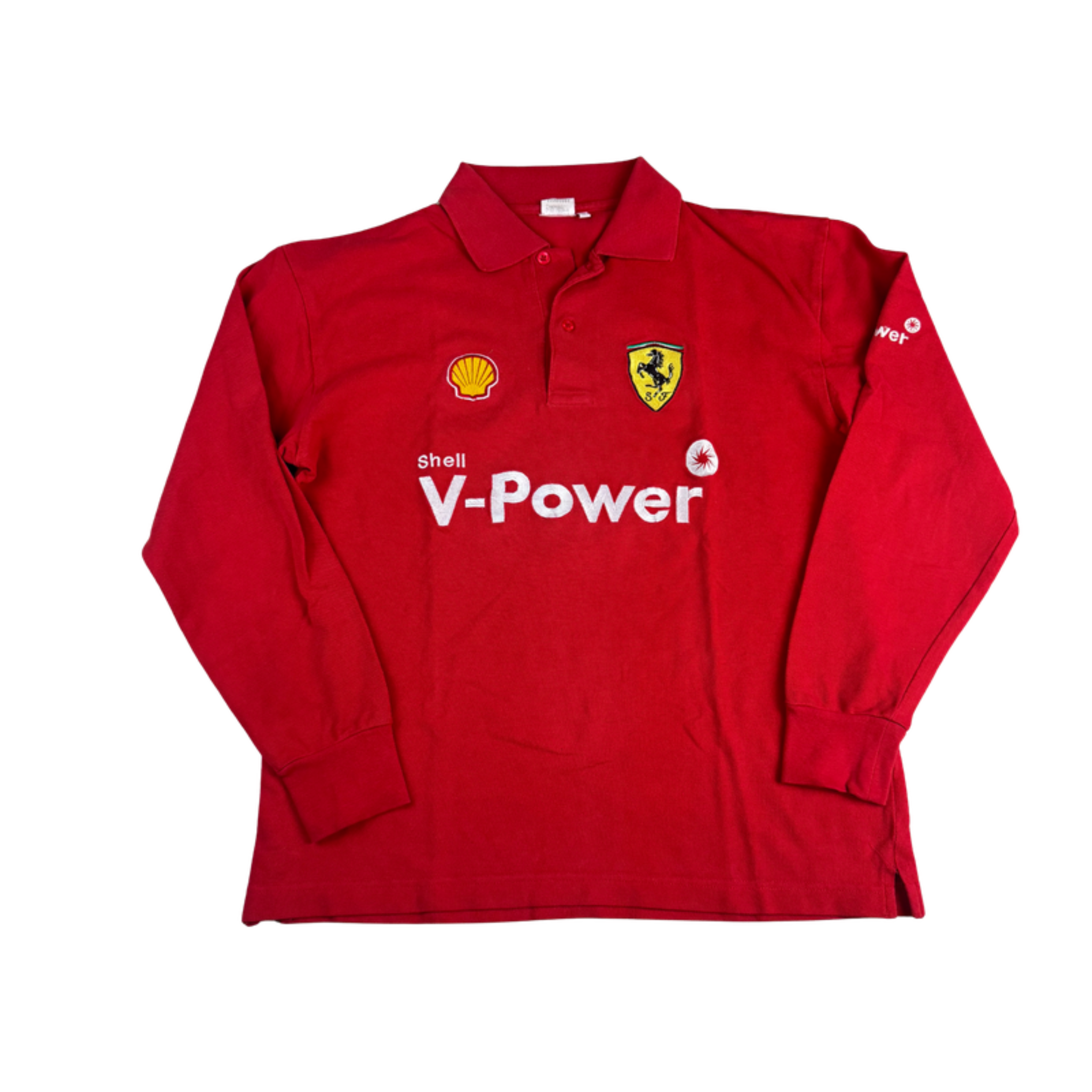 Ferrari Shell V-Power Longsleeve Polo Vorderseite