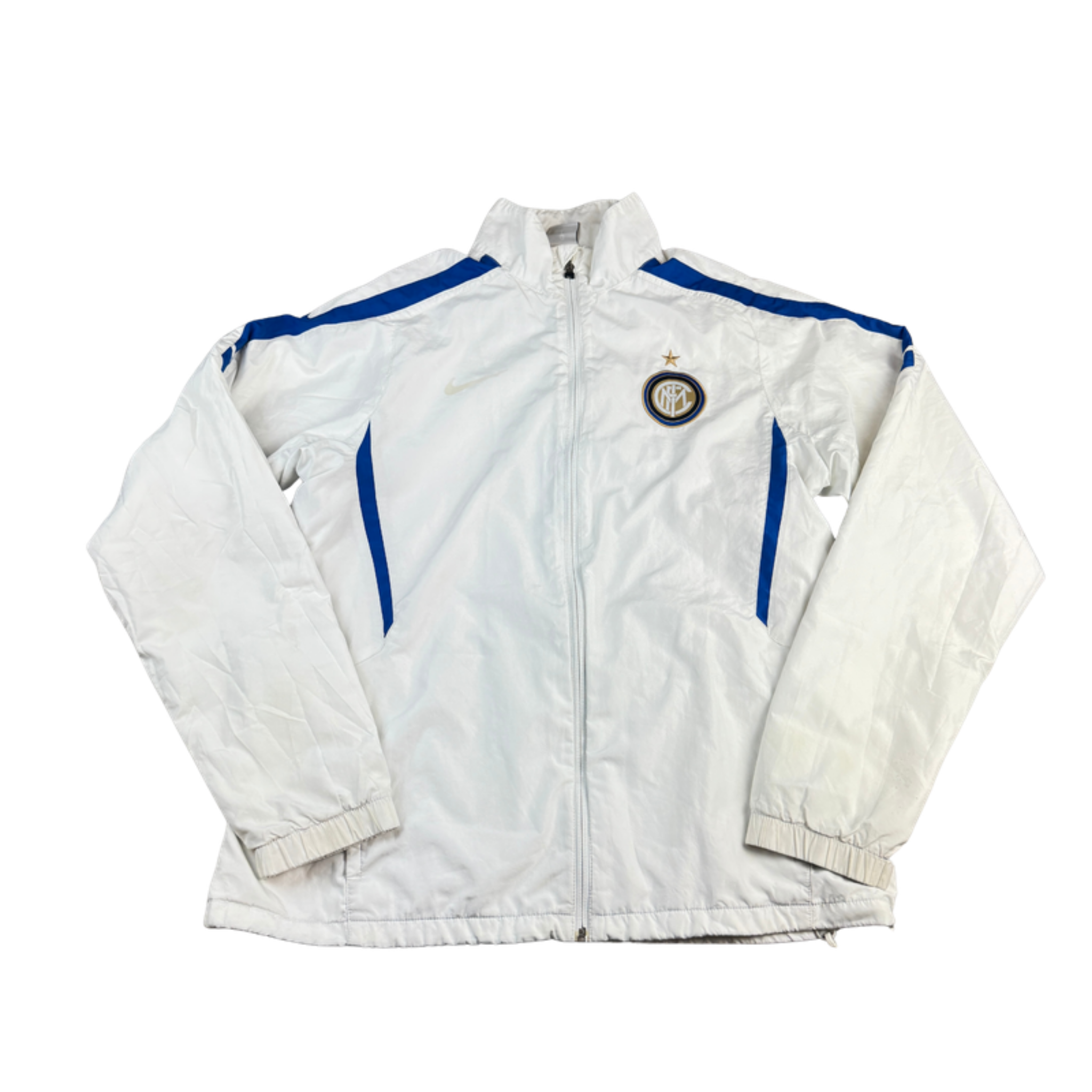 Nike Inter Mailand Jacke Weiß/Blau (M) – Vorderseite