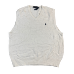 Ralph Lauren Pullunder Weiß XL – Vorderseite