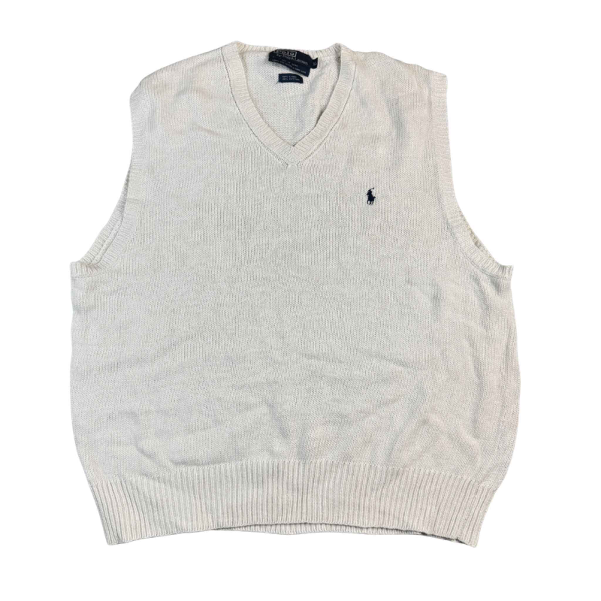 Ralph Lauren Pullunder Weiß XL – Vorderseite