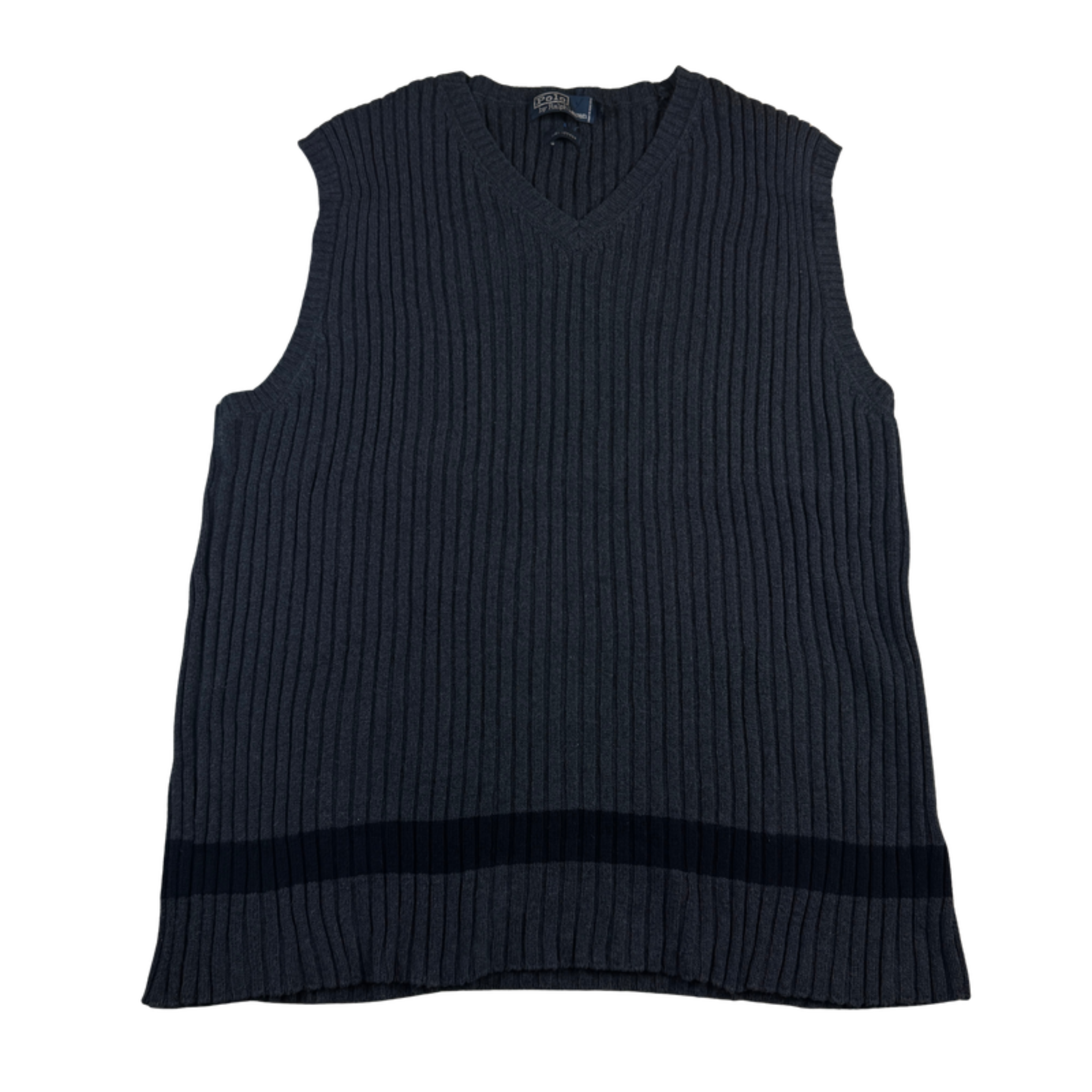 Ralph Lauren Pullunder Dunkelblau/Grau XL – Vorderseite