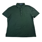 Ralph Lauren Polo grün mit blauen Streifen – Vorderseite