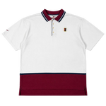 Nike Polo Rot Weiß Vintage Gr. XL – Vorderansicht
