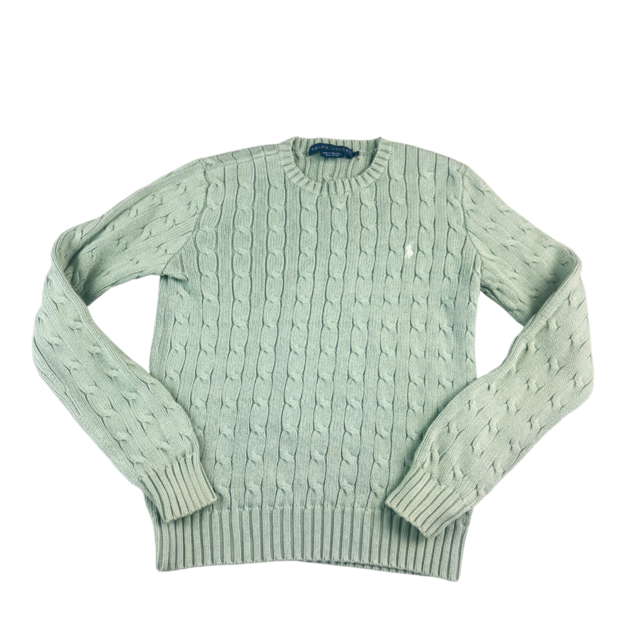 Ralph Lauren Strickpullover Frauen Hellgrün Vorderseite