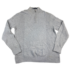 Calvin Klein Half-Zip Pullover Hellgrau – Vorderseite