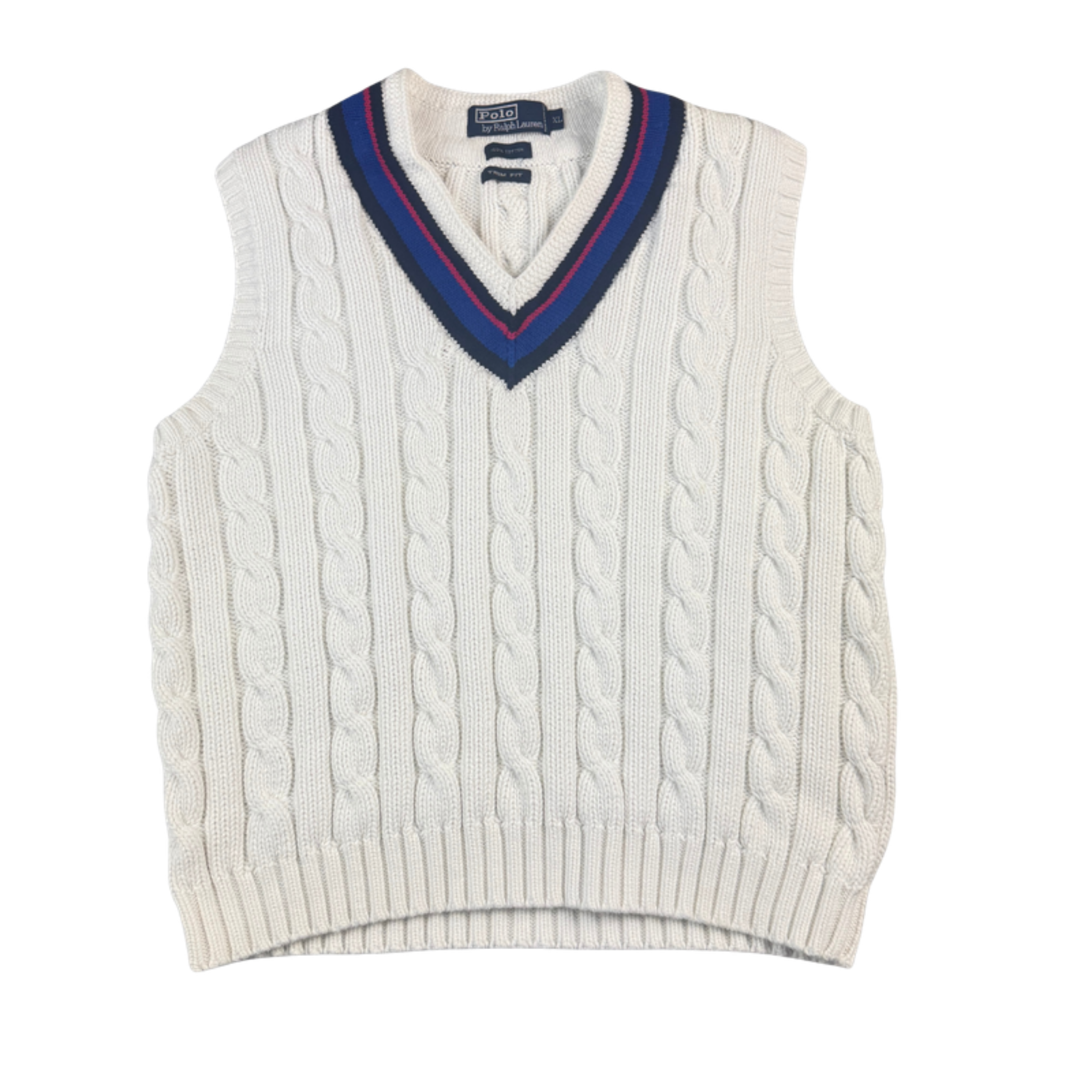 Ralph Lauren Pullunder Weiß (XL) Vorderseite