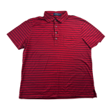 Ralph Lauren Polo rot mit schwarzen Streifen – Vorderseite