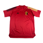 Adidas Belgien Trainingstrikot Rot (M) – Vorderseite