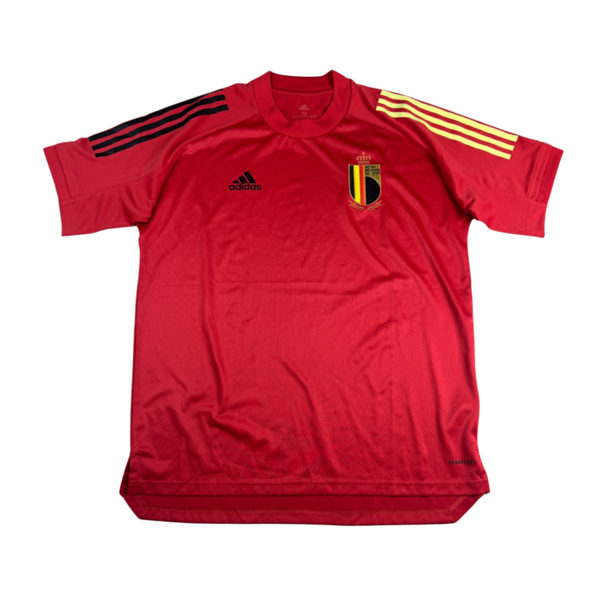 Adidas Belgien Trainingstrikot Rot (M) – Vorderseite