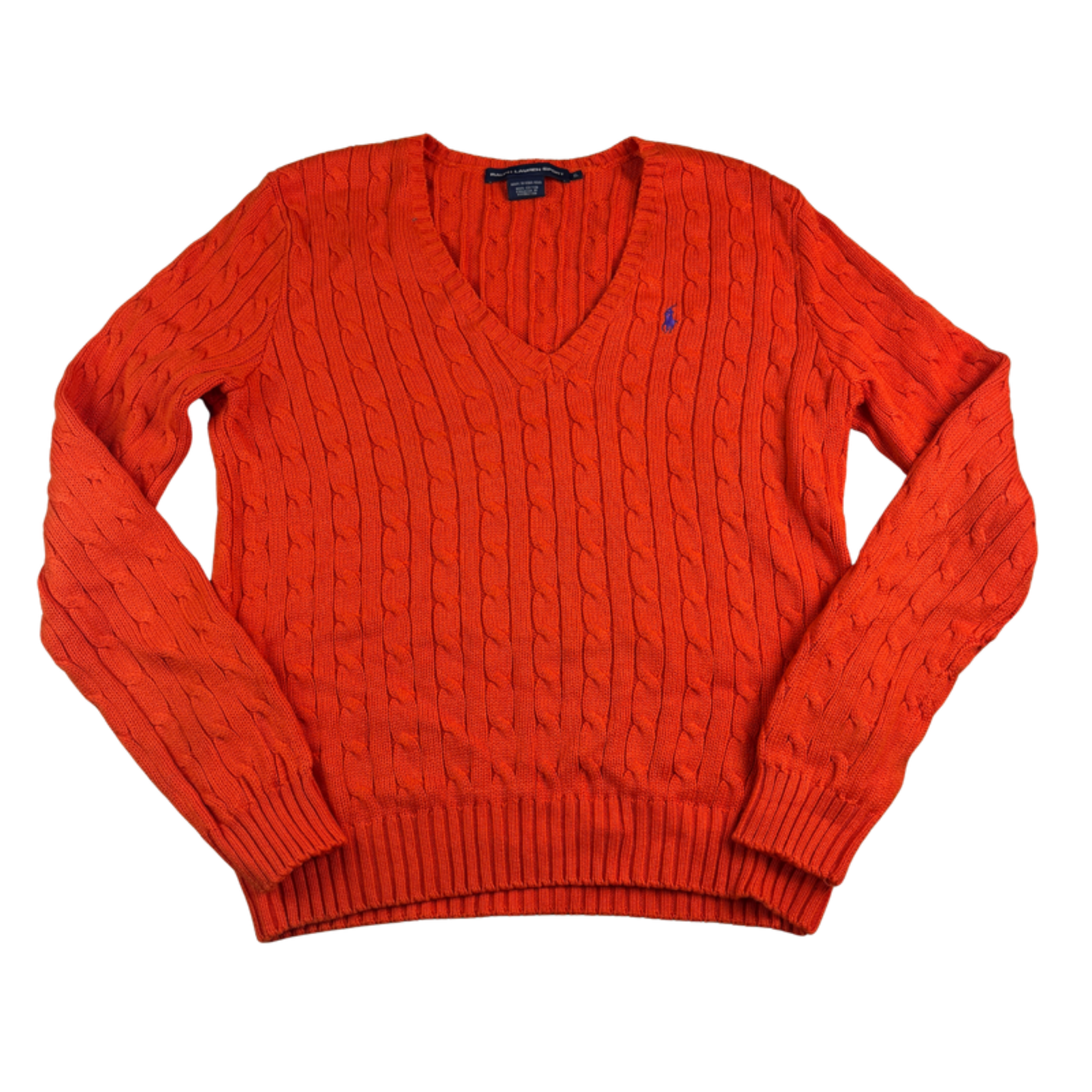Ralph Lauren Sport Pullover Orange XL – Vorderseite