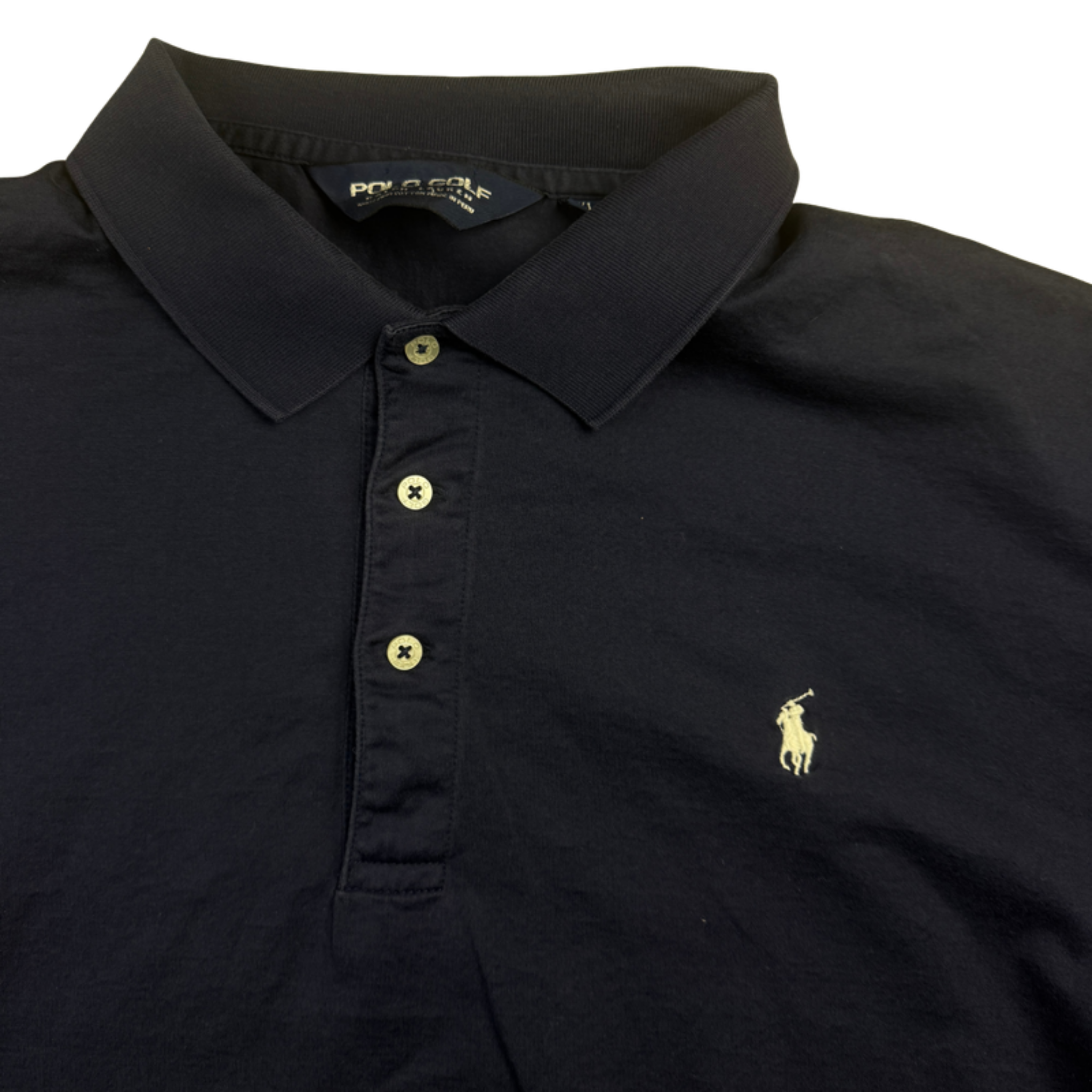 Ralph Lauren Polo dunkelblau – Detail Logo