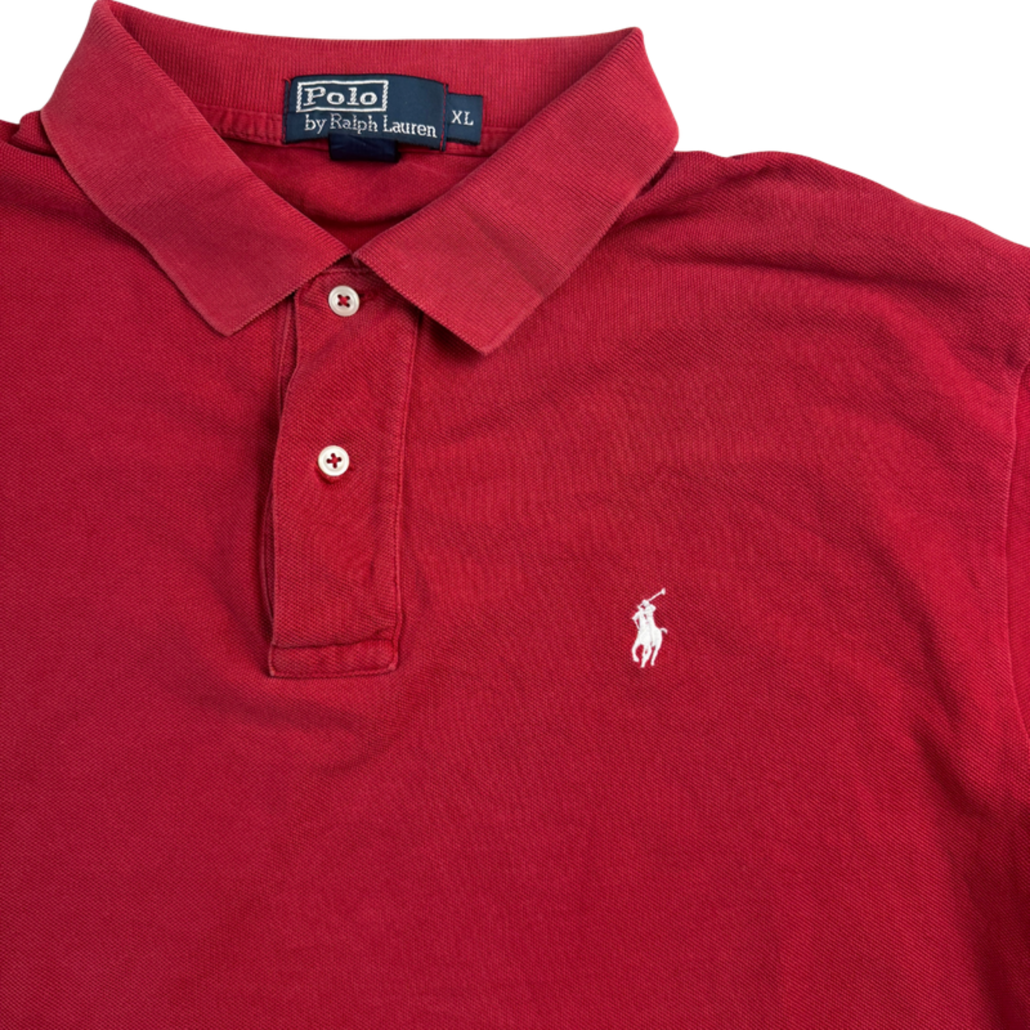 Ralph Lauren Polo rot – Detail Logo