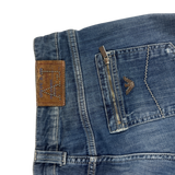 Lederpatch und Gesäßtasche