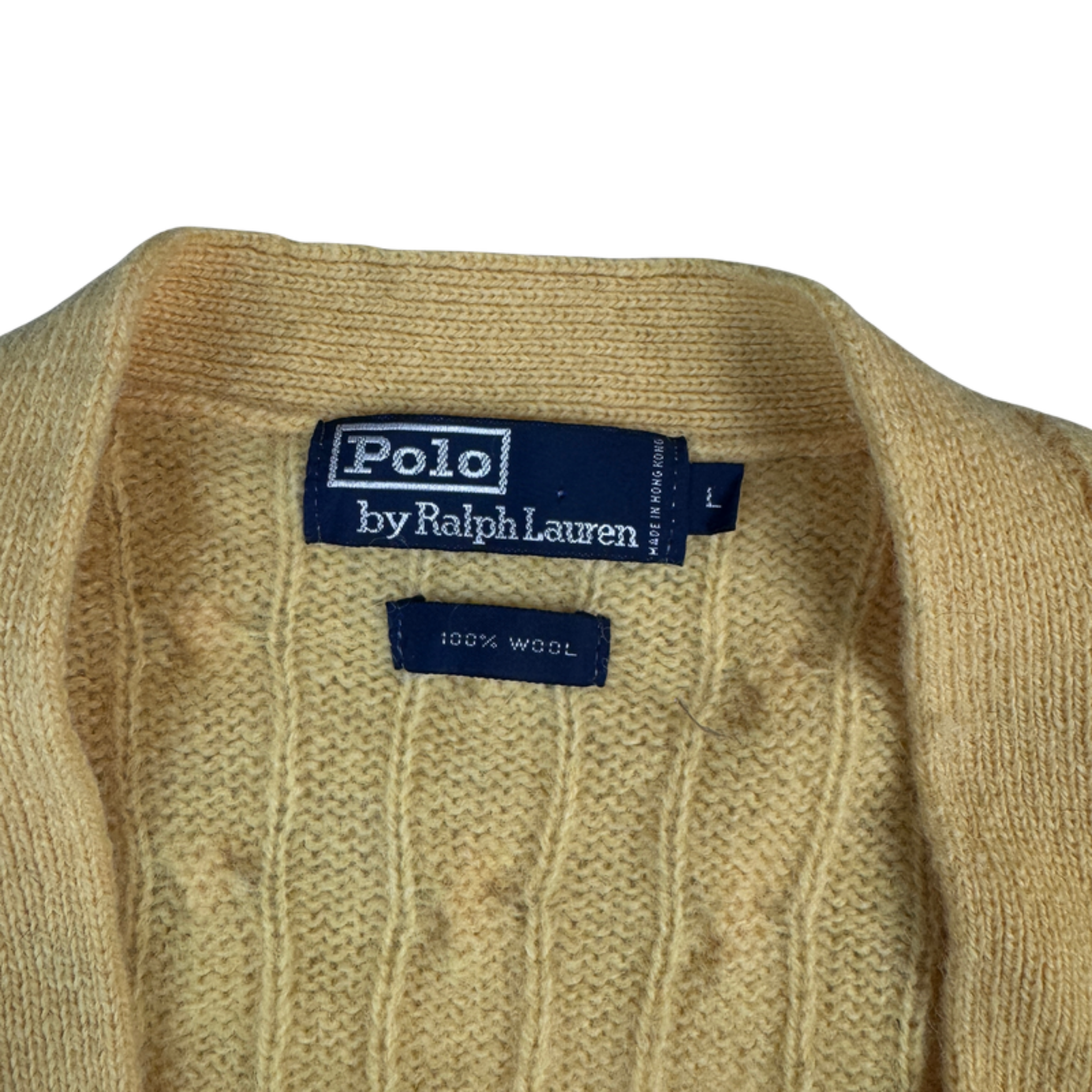 Ralph Lauren Pullunder – Etikett Größe L, 100% Wolle