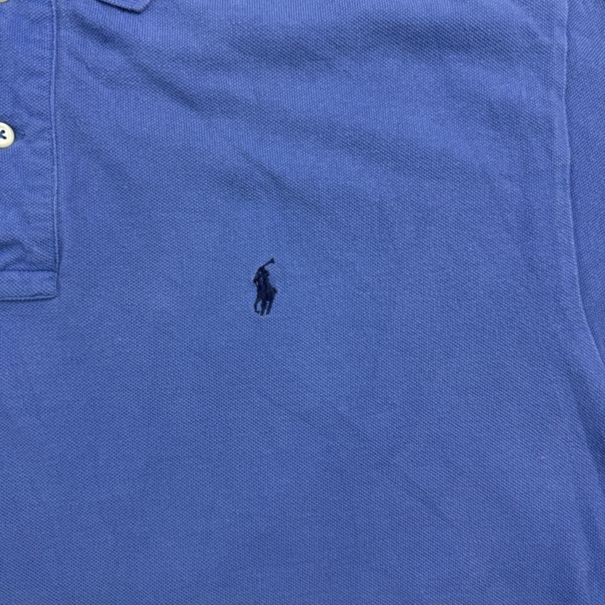 Ralph Lauren Polo hellblau – Detail Logo-Stickerei