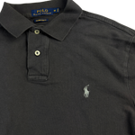 Ralph Lauren Polo dunkelgrau – Detail Logo