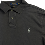 Ralph Lauren Polo dunkelgrau – Detail Logo