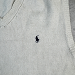 Ralph Lauren Pullunder Weiß XL – Detail Logo-Stickerei