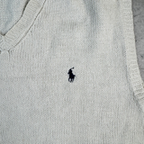 Ralph Lauren Pullunder Weiß XL – Detail Logo-Stickerei