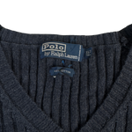 Ralph Lauren Pullunder Dunkelblau/Grau XL – Etikett