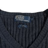 Ralph Lauren Pullunder Dunkelblau/Grau XL – Etikett
