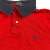 Ralph Lauren Polo – Detail Logo und Knopfleiste