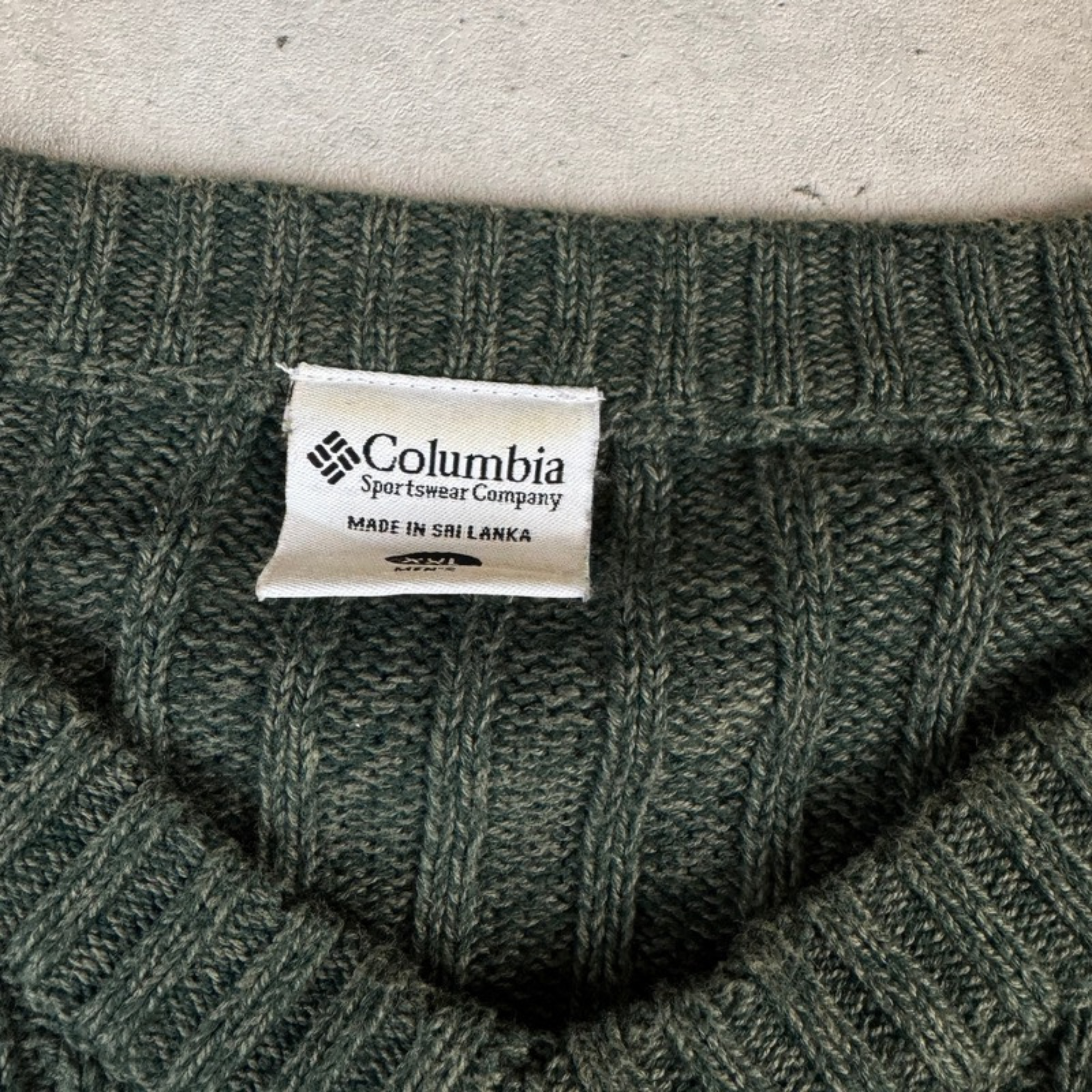 Columbia Pullover – Etikett