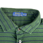Ralph Lauren Polo grün mit blauen Streifen – Etikett