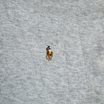 Ralph Lauren Half-Zip Grau – Detail Logo