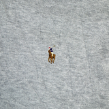 Ralph Lauren Half-Zip Grau – Detail Logo