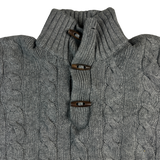 Ralph Lauren Strickpullover – Detail Knebelverschluss