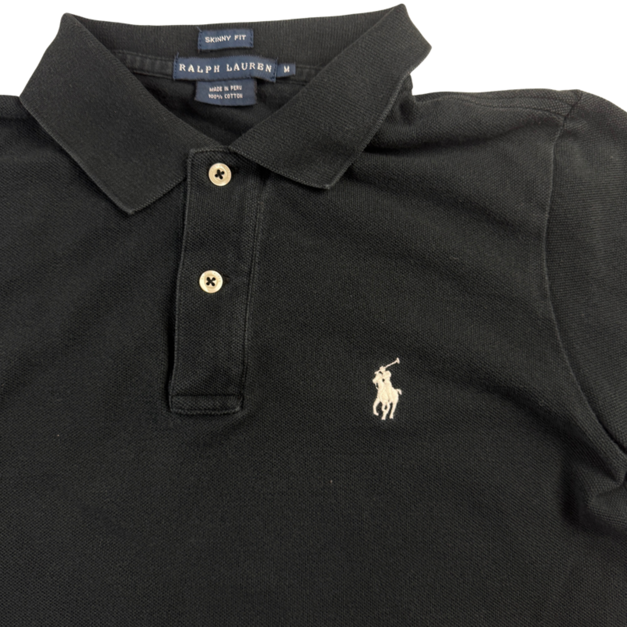 Ralph Lauren Polo schwarz – Detail Logo