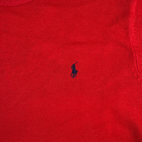 Ralph Lauren Pullover Rot XXL – Detail Logo-Stickerei