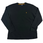 Ralph Lauren Pullover Schwarz XL – Detail Vorderseite