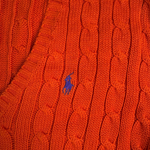 Ralph Lauren Sport Pullover Orange XL – Detail Logo-Stickerei