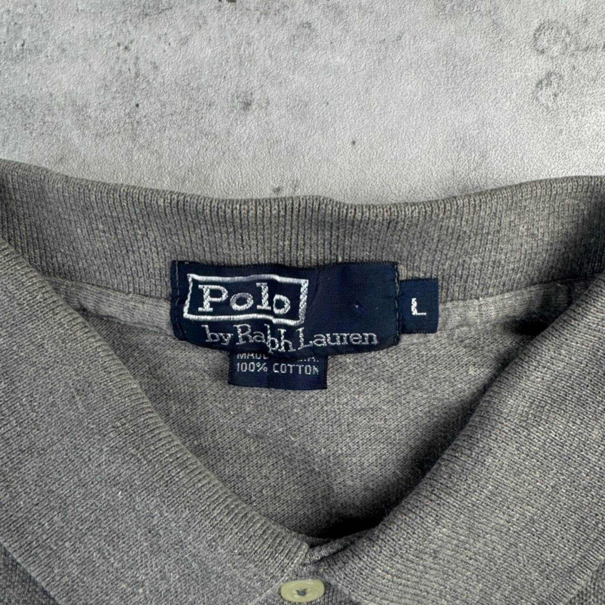 Ralph Lauren Polo grau – Etikett