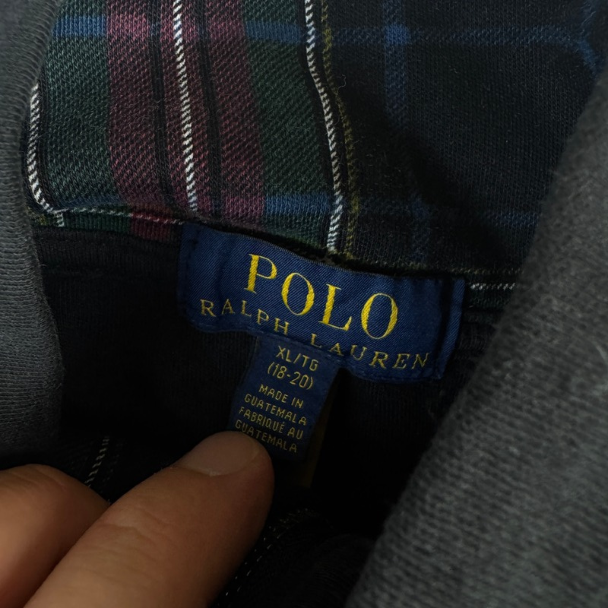 Ralph Lauren Half-Zip Pullover Schwarz Etikett