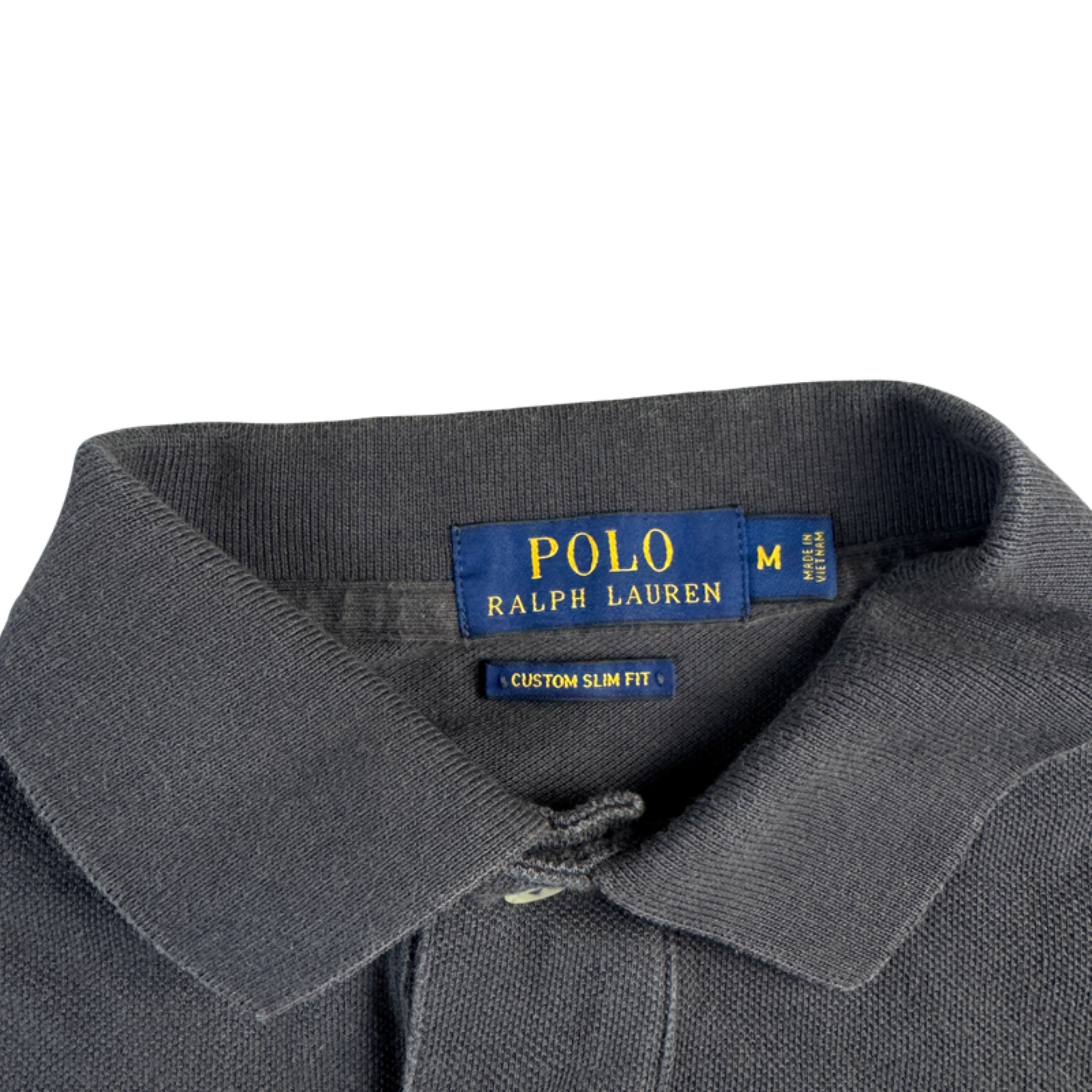 Ralph Lauren Polo dunkelgrau – Etikett