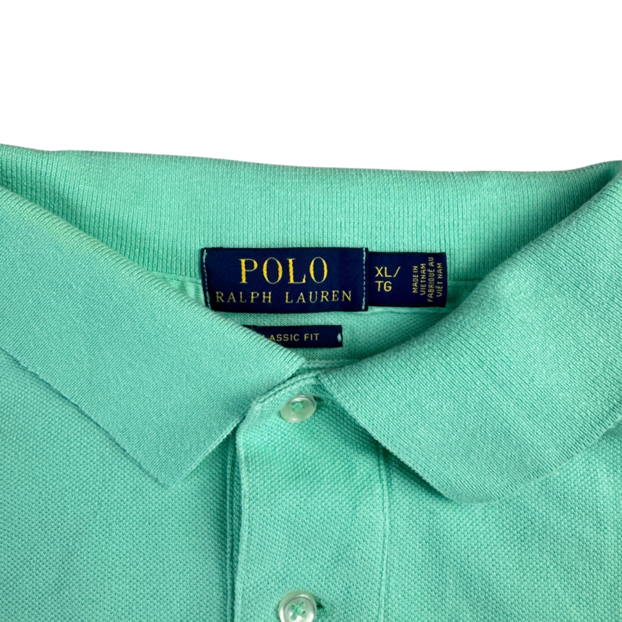 Ralph Lauren Polo türkis – Etikett