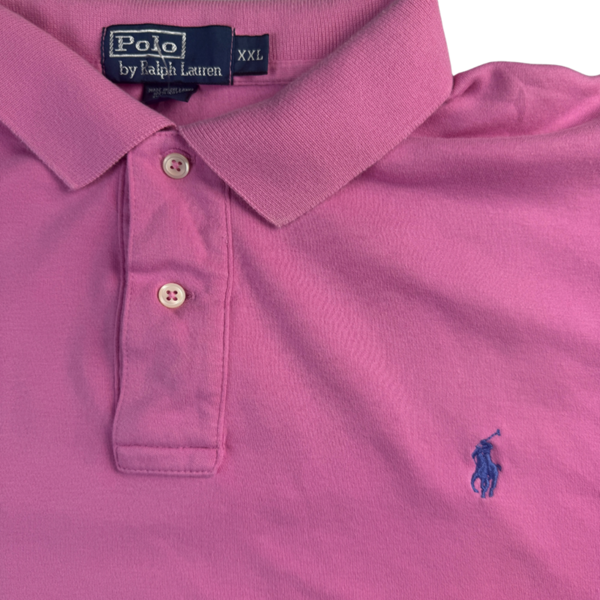 Ralph Lauren Polo pink – Detail Knopfleiste