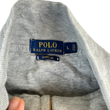 Ralph Lauren Half-Zip Grau – Etikett