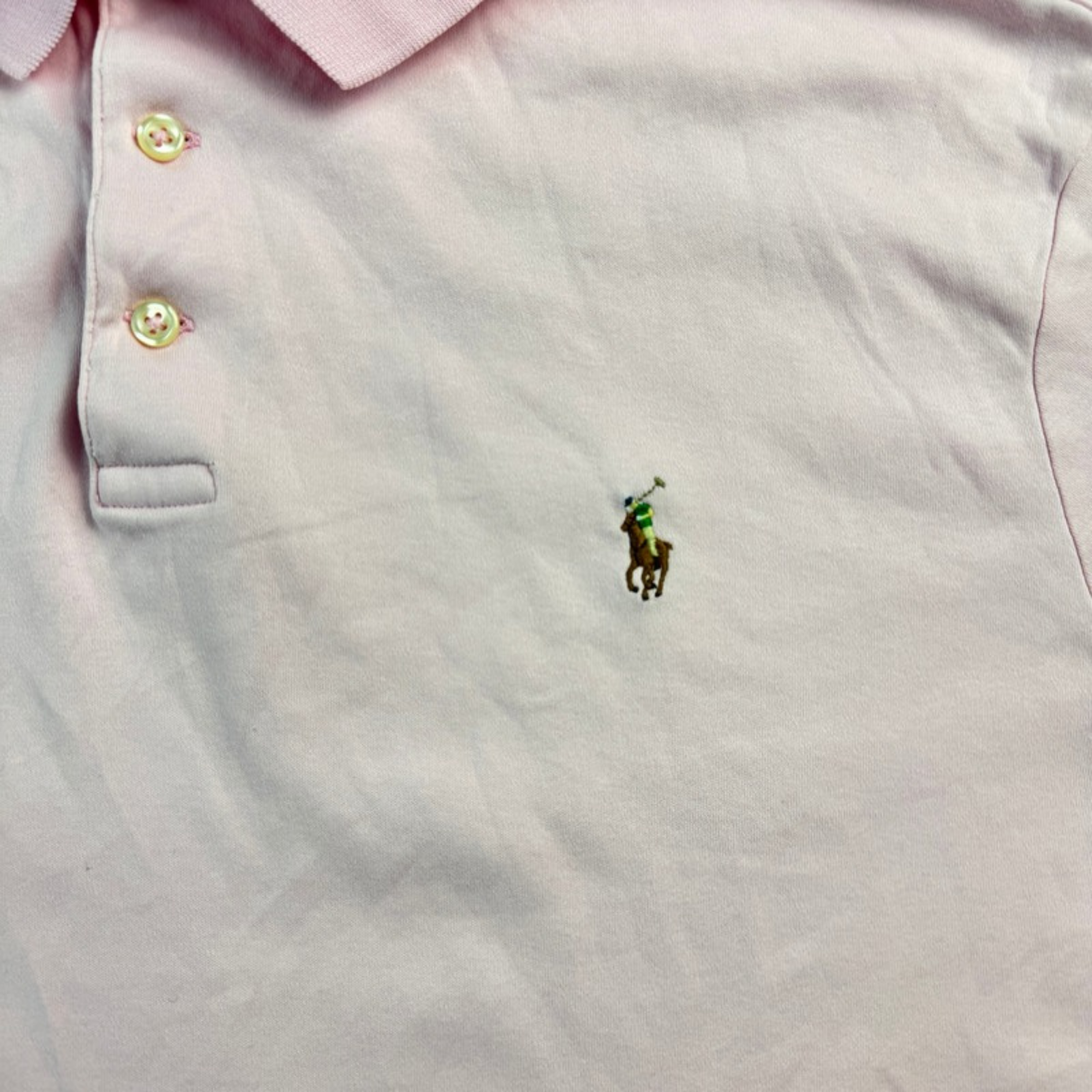 Ralph Lauren Polo pink – Detail Logo