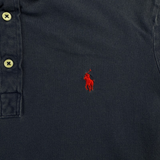 Ralph Lauren Polo dunkelblau – Detail Logo