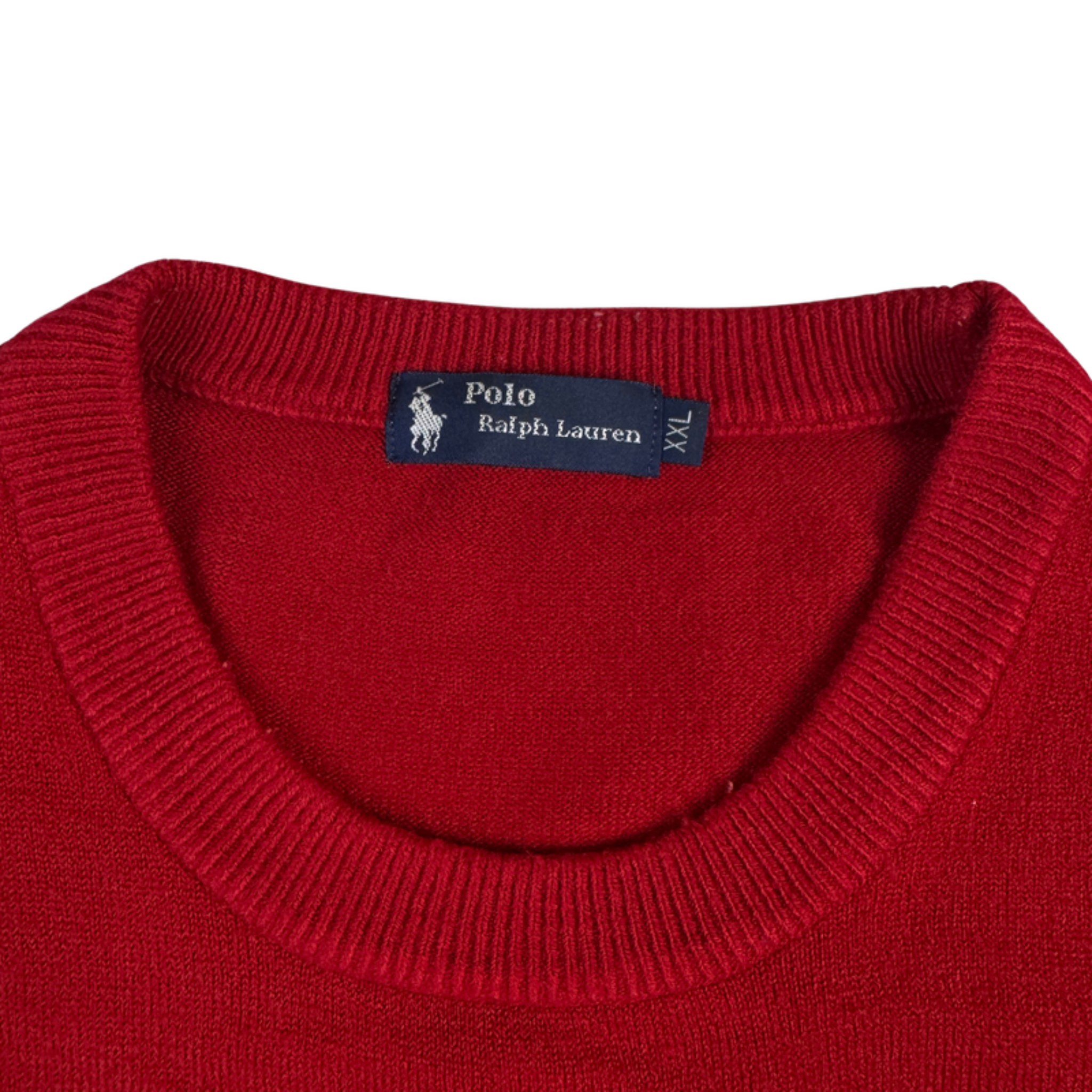 Ralph Lauren Pullover Rot XXL – Etikett