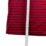 Ralph Lauren Polo rot mit schwarzen Streifen – Maß Länge