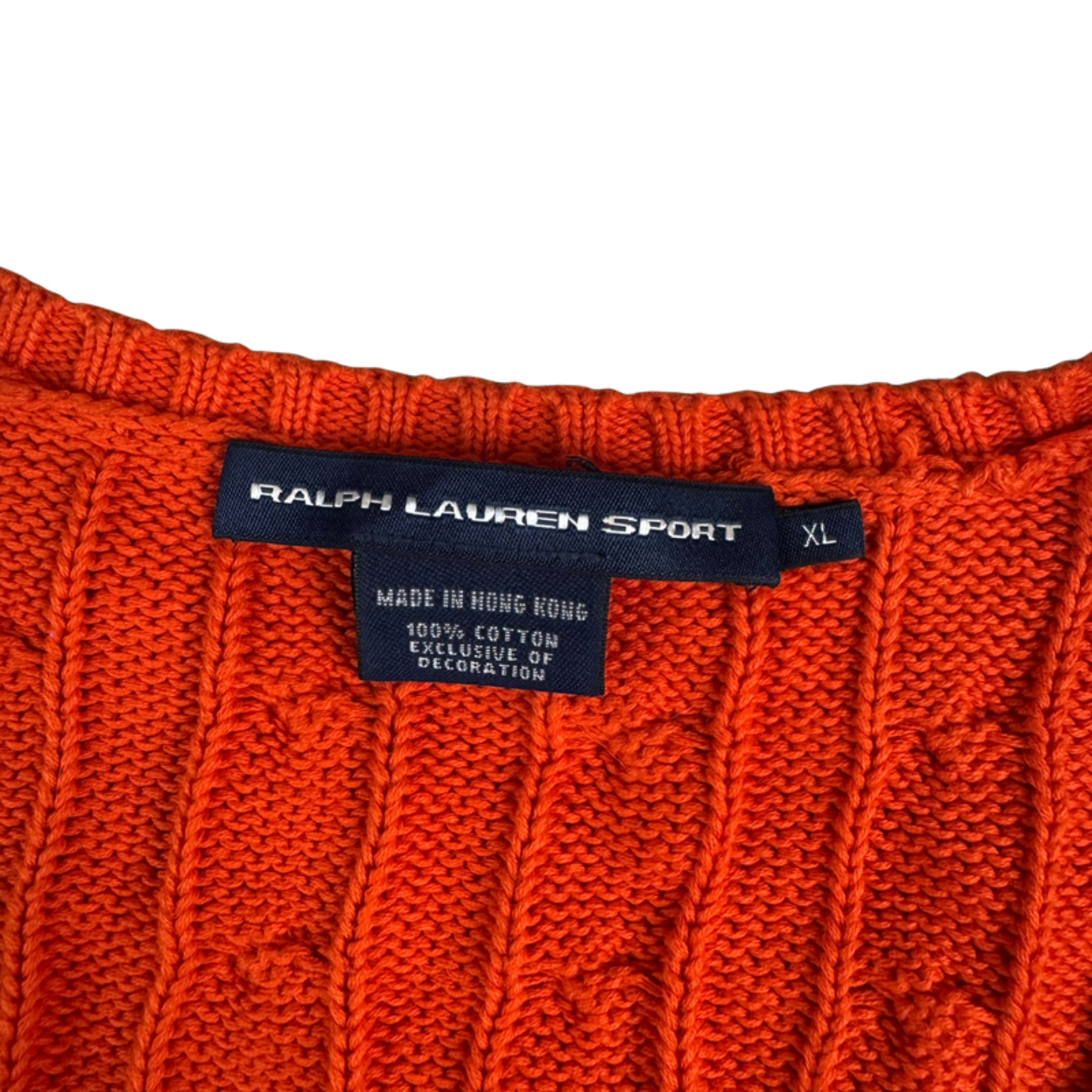 Ralph Lauren Sport Pullover Orange XL – Etikett