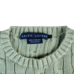 Ralph Lauren Strickpullover Frauen Hellgrün Etikett